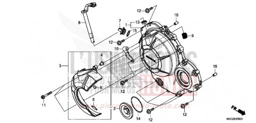 PANNEAU CARTER-MOTEUR D. CMX500AK de 2019